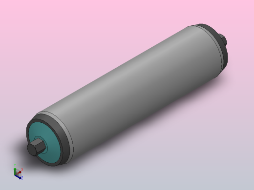 1200系列 泛用型输送辊筒[1.200.JWA.AFA-200]正等轴测缩略图