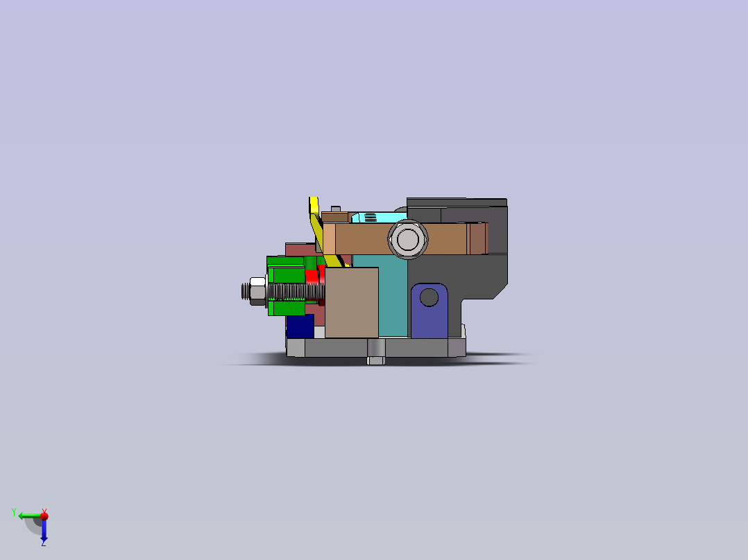 杠杆装夹铣床夹具--1025372-150主视图