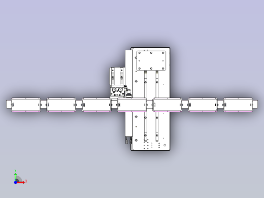 一款下料机构设计图前视缩略图