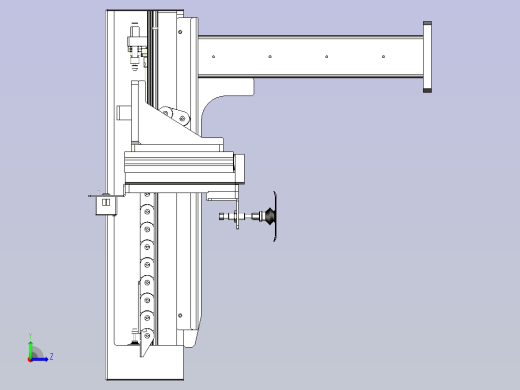 一款下料机构设计图左视缩略图