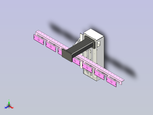 一款下料机构设计图正等轴测缩略图