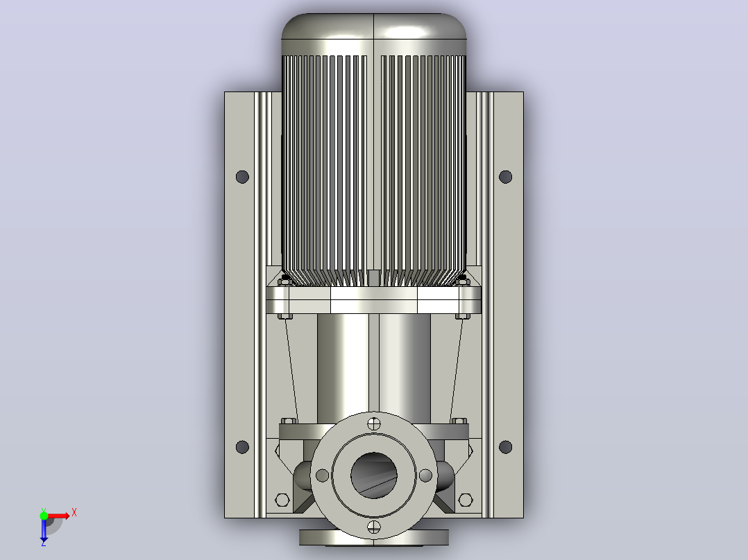 ISC80-65-160A-5.5[ISC80-65-160A-5.5]离心泵俯视图