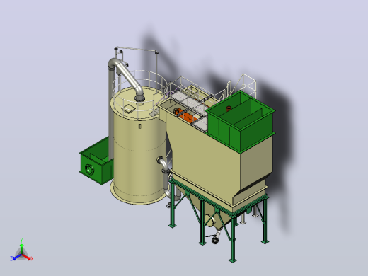 废水处理系统waste-water-treatment-8833-模型格式为 stp正等轴测缩略图