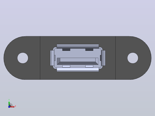 USB A型面板安装件前视缩略图