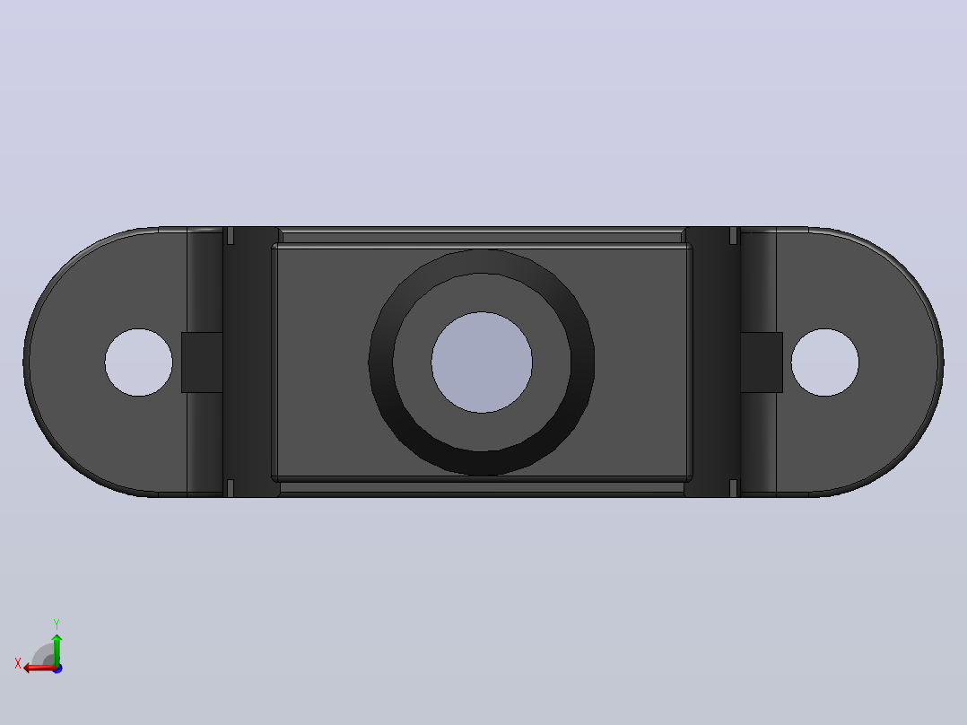 USB A型面板安装件后视图
