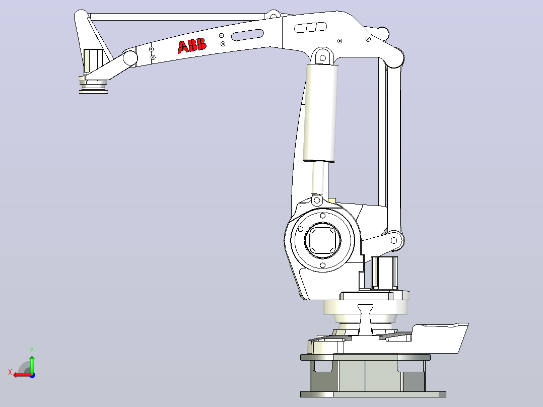 ABB IRB 660机器人支架后视图