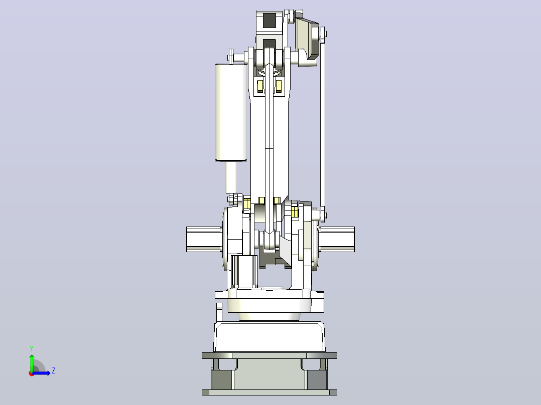 ABB IRB 660机器人支架左视图