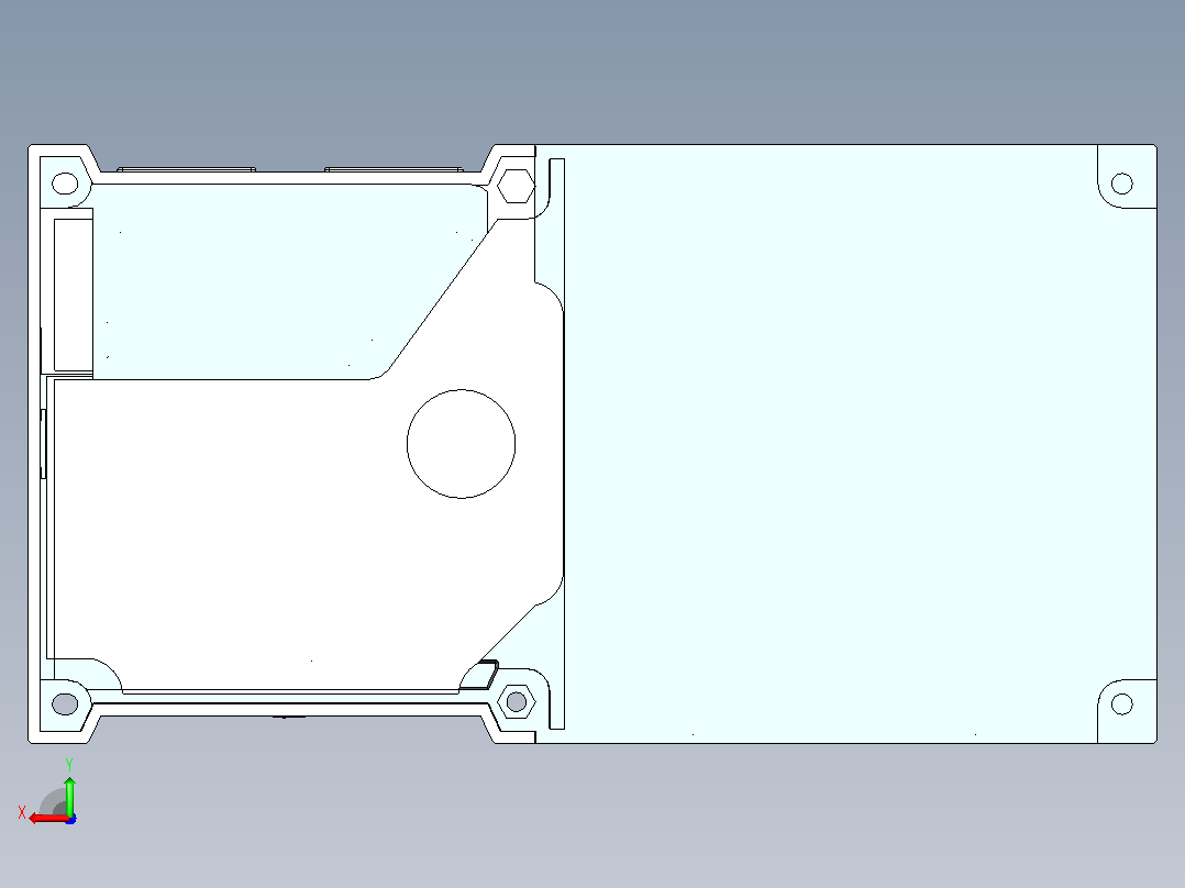 NXZ-125自动转换开关电器三维模型202209后视图