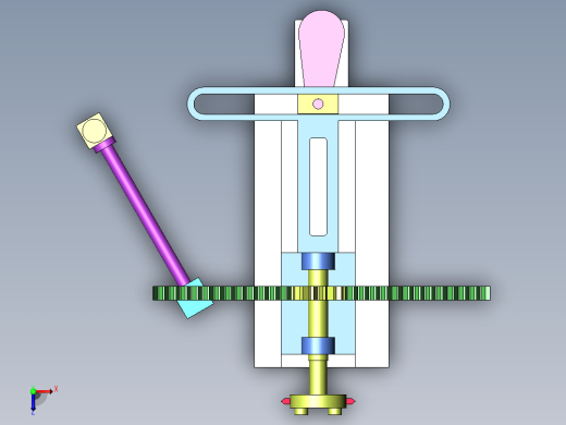齿轮滑台俯视缩略图