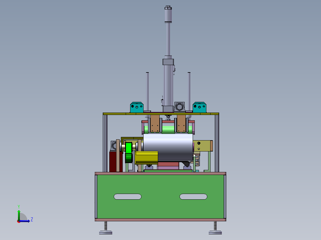半自动贴膜机治具左视图