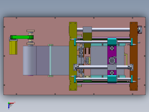 半自动贴膜机治具俯视缩略图