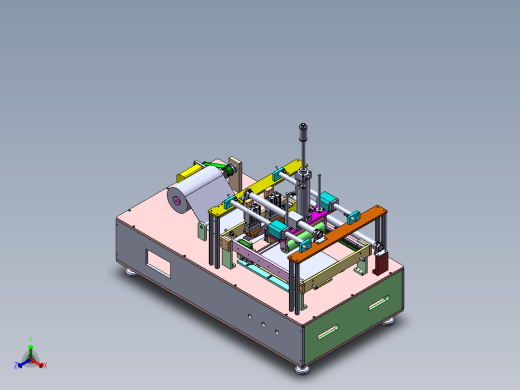 半自动贴膜机治具正等轴测缩略图