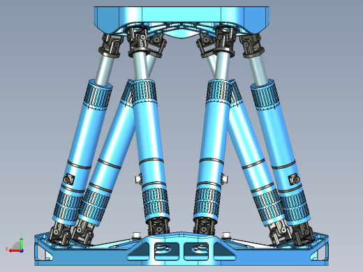 并联机器人hexapod-61 STP后视缩略图