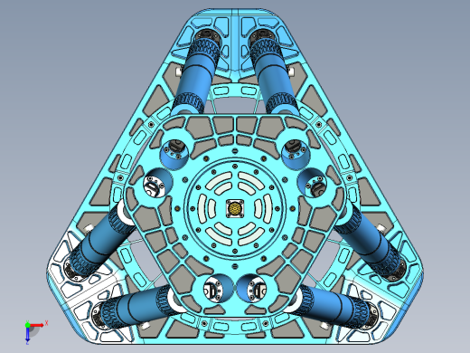 并联机器人hexapod-61 STP俯视缩略图