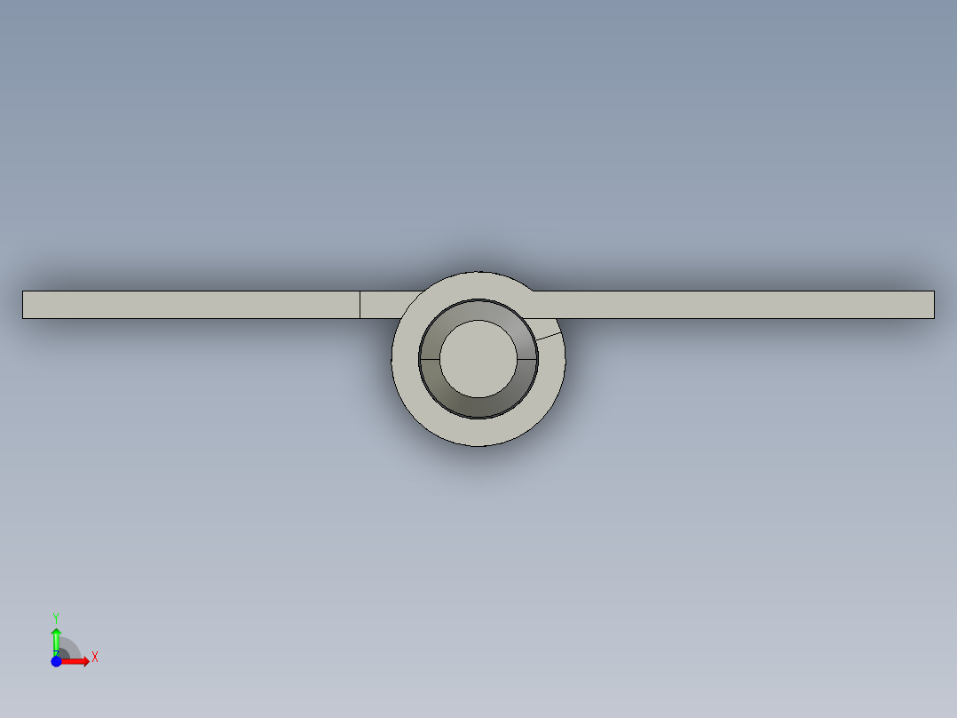 合页（常用尺寸集合）3D模型前视图
