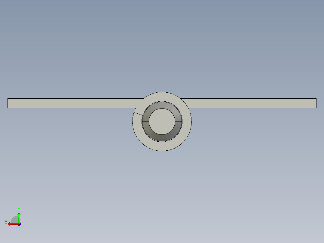 合页（常用尺寸集合）3D模型后视图