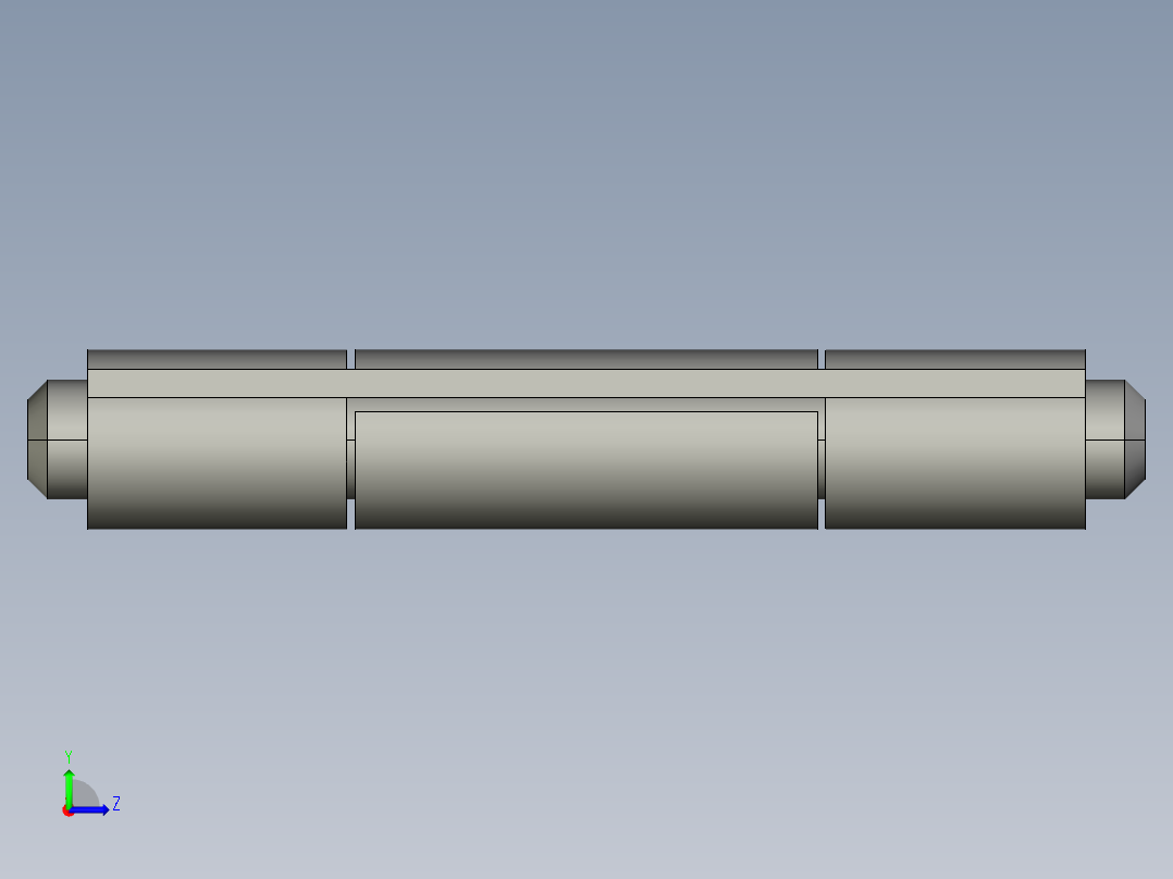 合页（常用尺寸集合）3D模型左视图