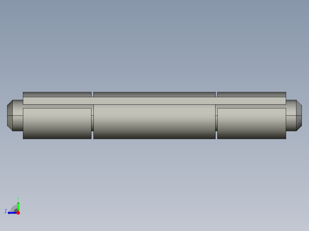 合页（常用尺寸集合）3D模型右视图