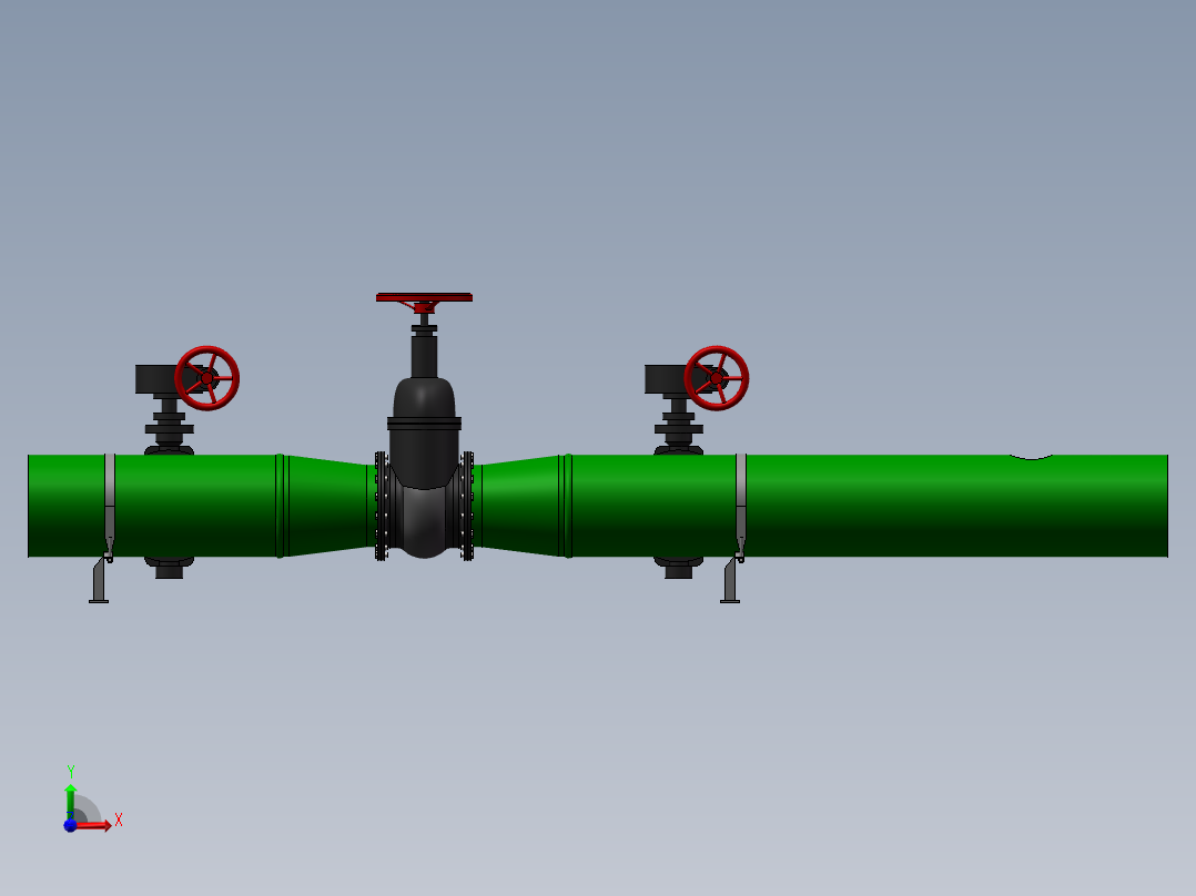 管式反应器前视图