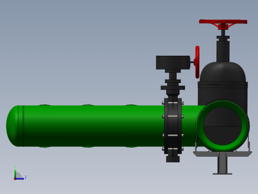 管式反应器左视缩略图