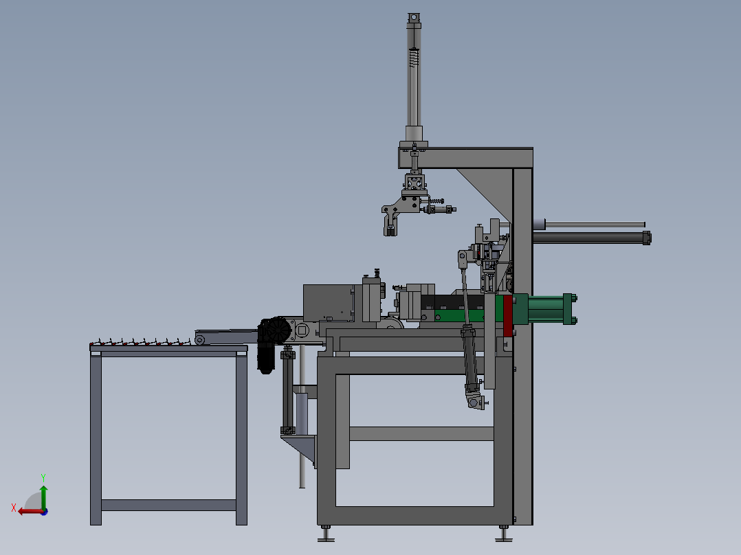 【G25】【STP】【转】自动上料冲压机后视图