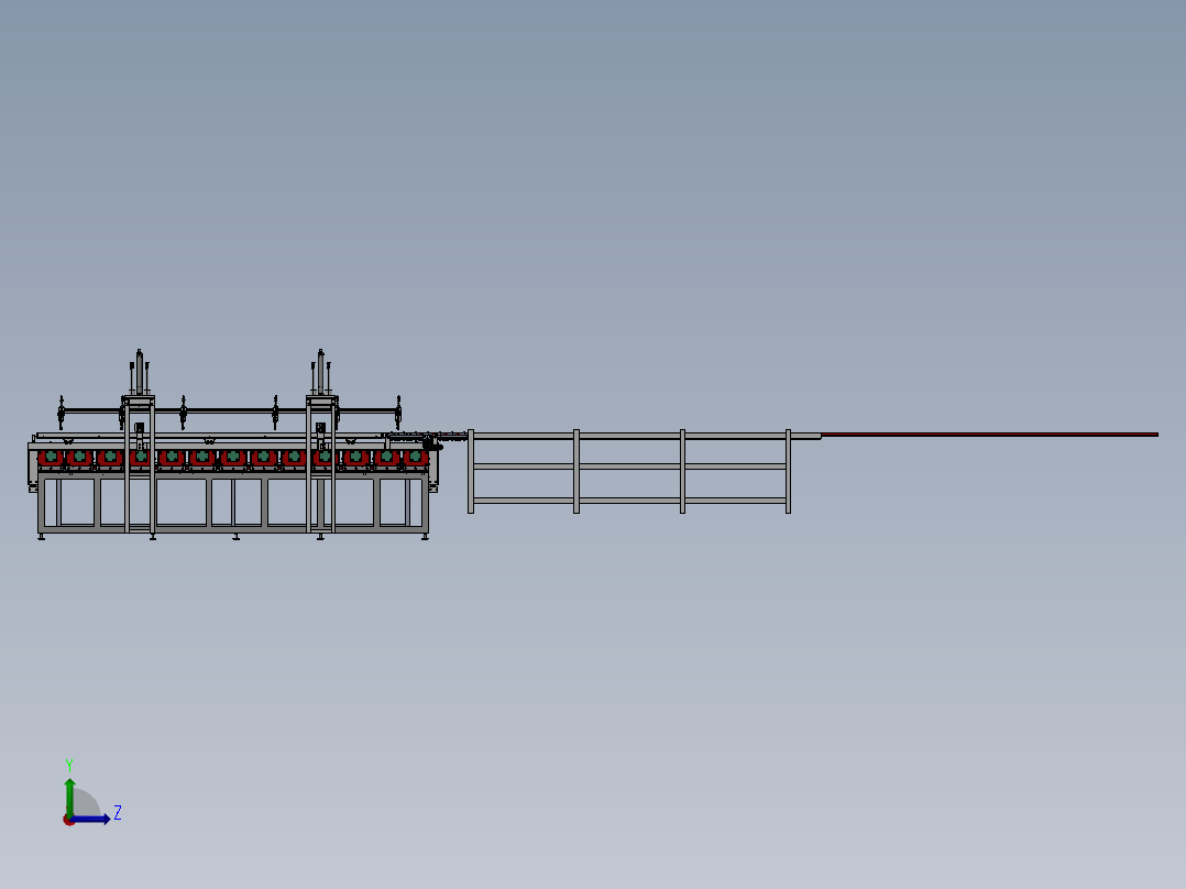 【G25】【STP】【转】自动上料冲压机左视图