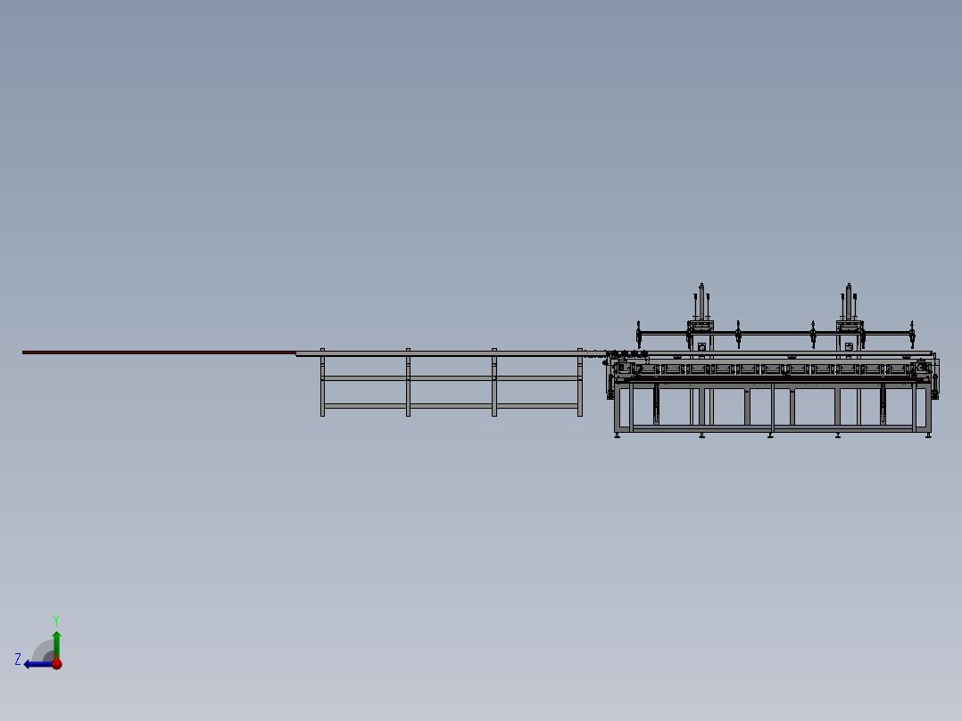 【G25】【STP】【转】自动上料冲压机右视图