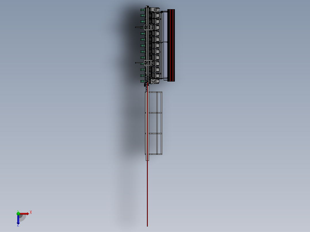 【G25】【STP】【转】自动上料冲压机俯视图