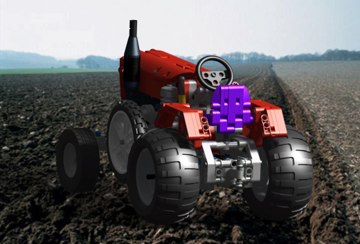 lego-old-tractor拖拉机拼装玩具模型3D图纸 STP格式(1)缩略图