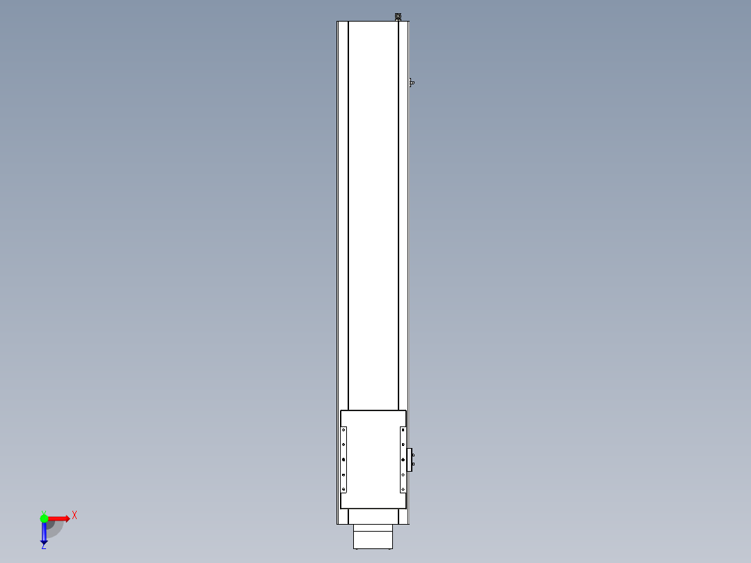 Toyo东佑达直线模组-ECH22-1100-BM-M75-C4俯视图