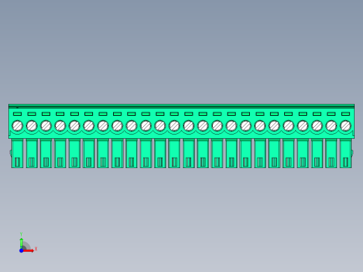 DEGSON 15EDG 系列 3.5mm 插拔式接线端子 FullPack-15EDGK-3.5-24P-14-00AH前视缩略图