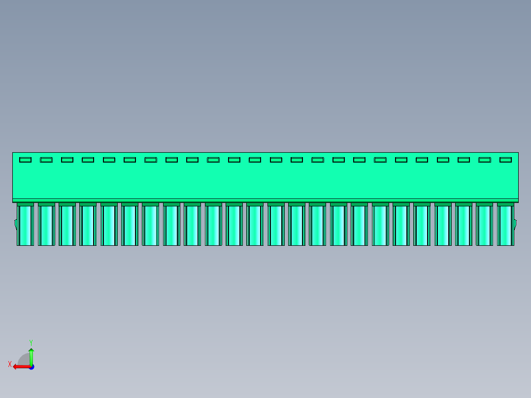 DEGSON 15EDG 系列 3.5mm 插拔式接线端子 FullPack-15EDGK-3.5-24P-14-00AH后视图