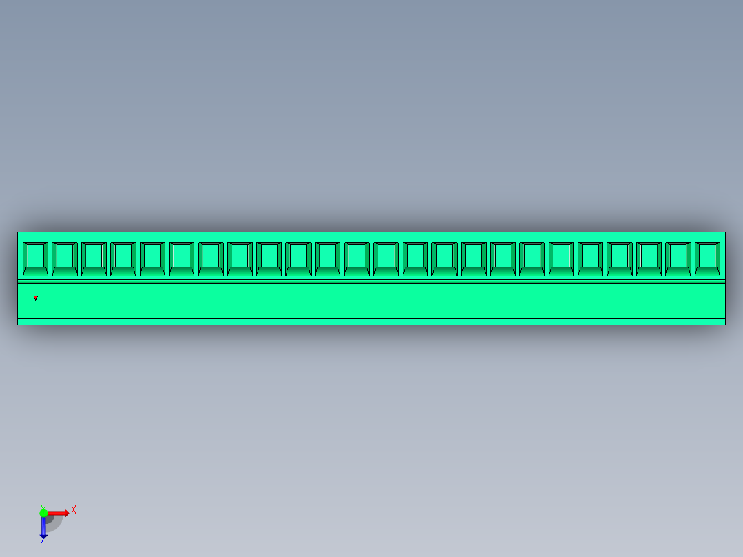 DEGSON 15EDG 系列 3.5mm 插拔式接线端子 FullPack-15EDGK-3.5-24P-14-00AH俯视图