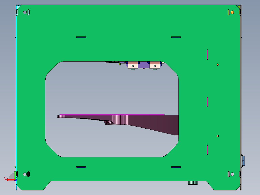 封闭工业级FDM打印机桌面级后视图