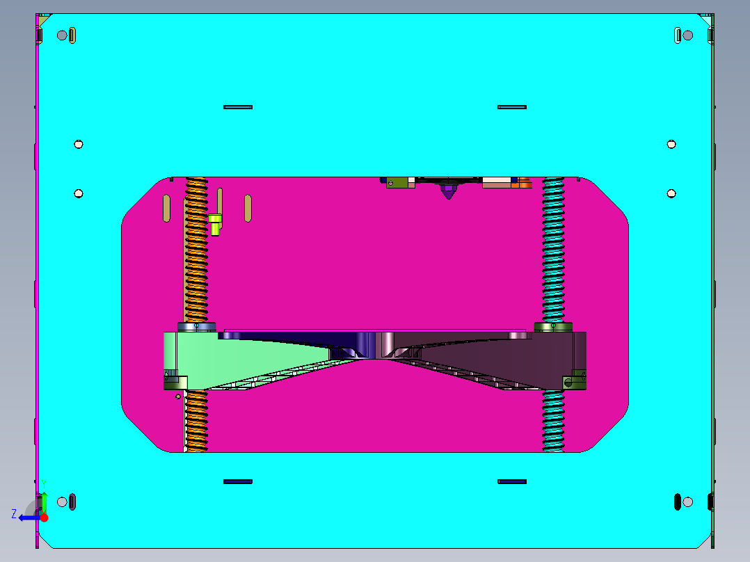 封闭工业级FDM打印机桌面级右视图