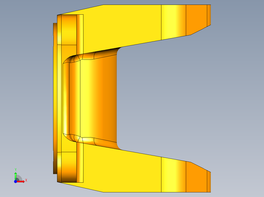 凸缘叉镗床夹具前视图