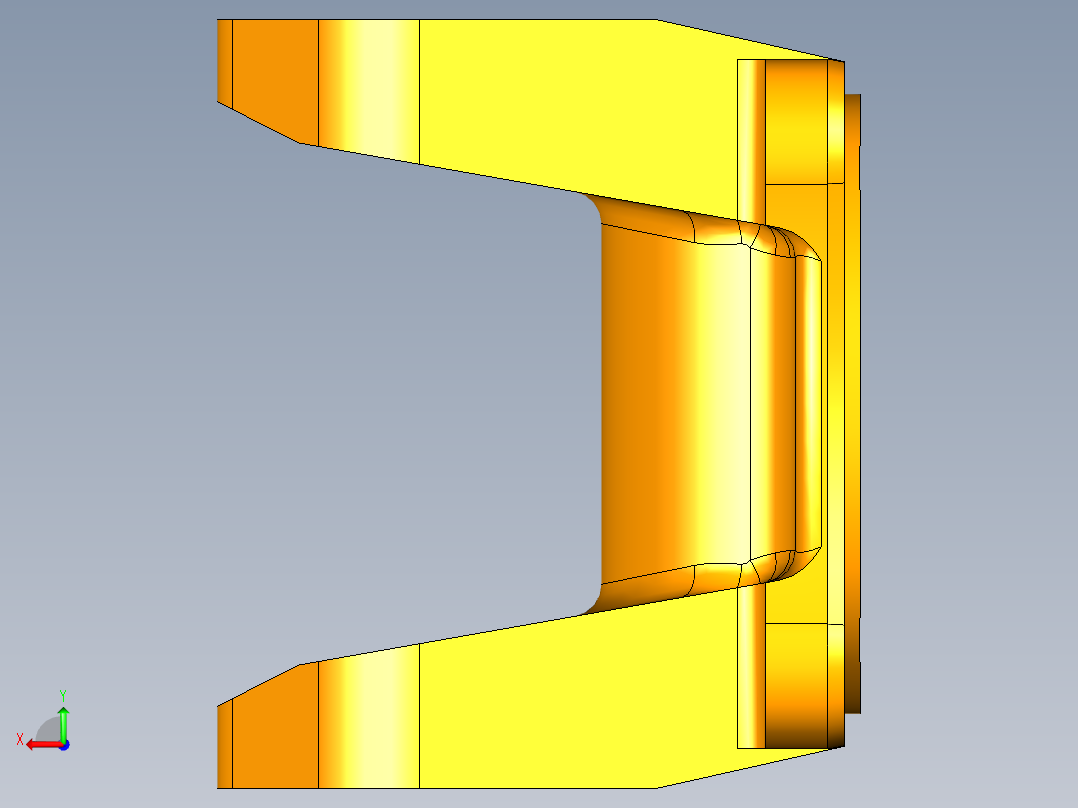 凸缘叉镗床夹具后视图