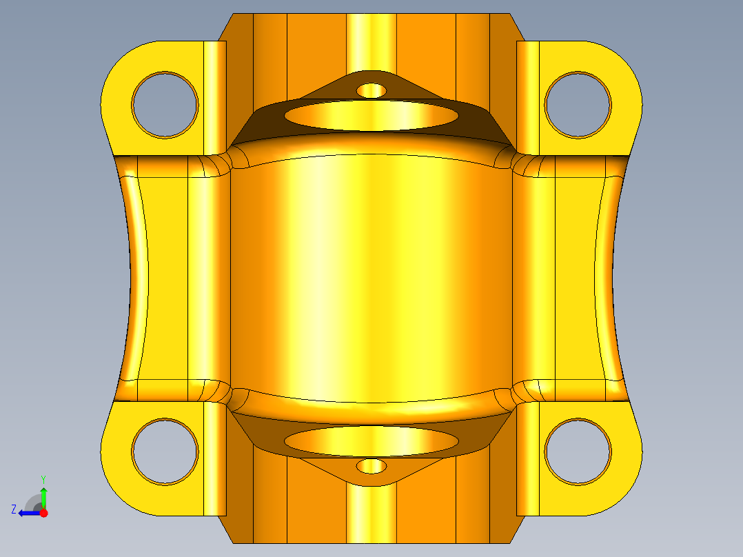 凸缘叉镗床夹具右视图