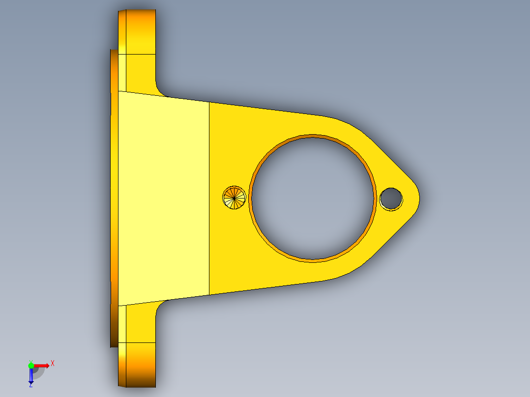 凸缘叉镗床夹具俯视图