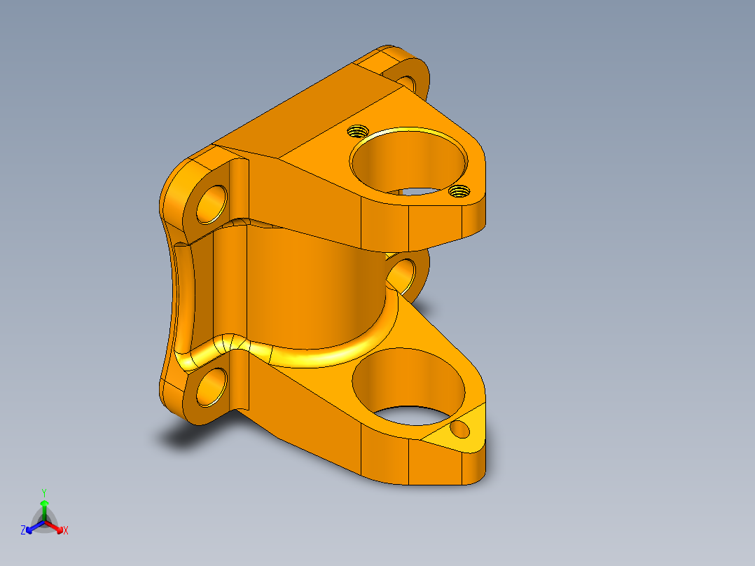 凸缘叉镗床夹具正等轴测图