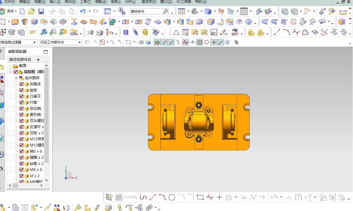 凸缘叉镗床夹具