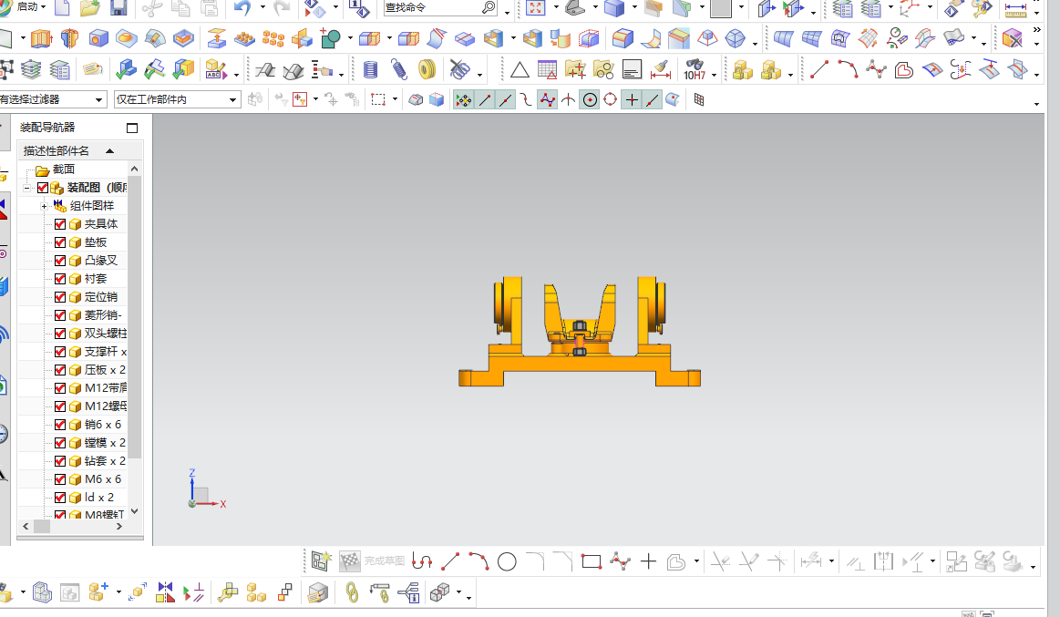 凸缘叉镗床夹具
