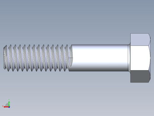 UNC 六角螺栓-Hex Bolt 0.3125-18 x 1.50后视缩略图