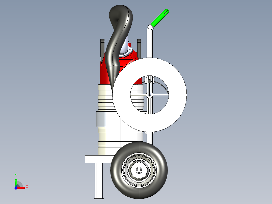 定制泵车模型前视图