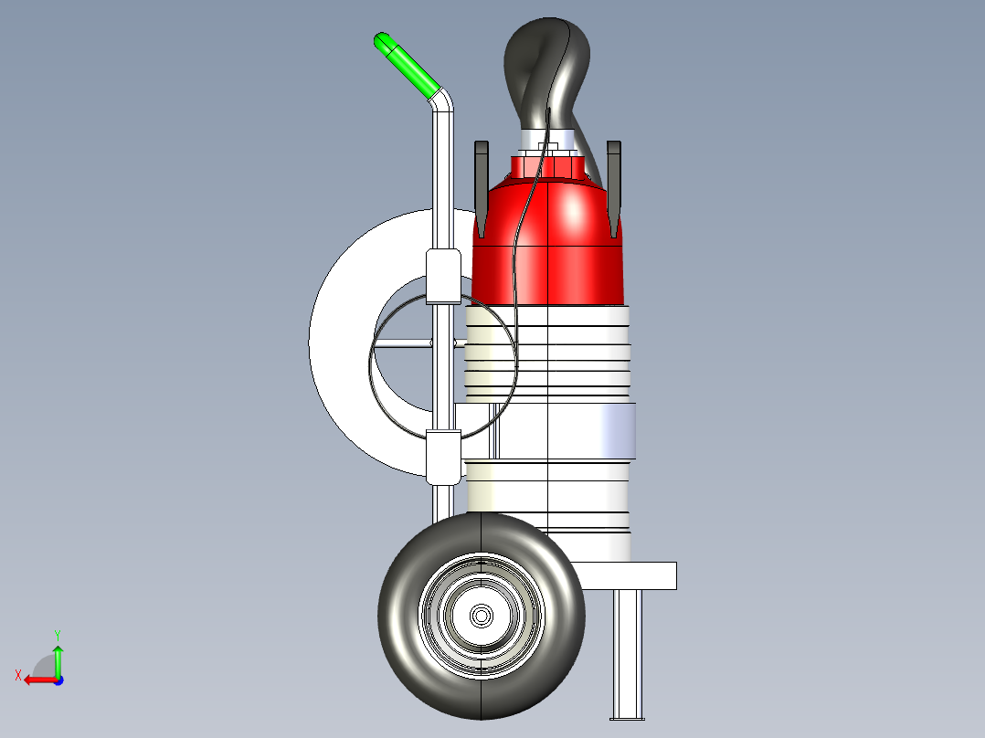定制泵车模型后视图