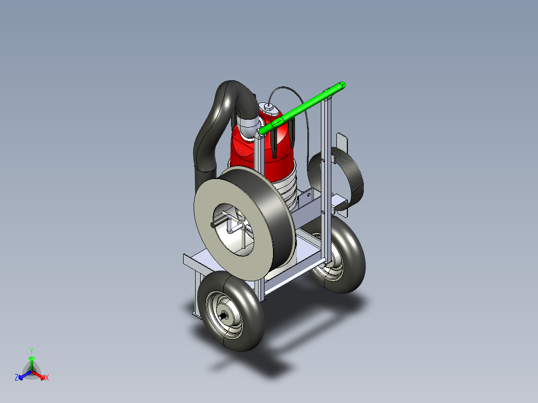 定制泵车模型正等轴测图
