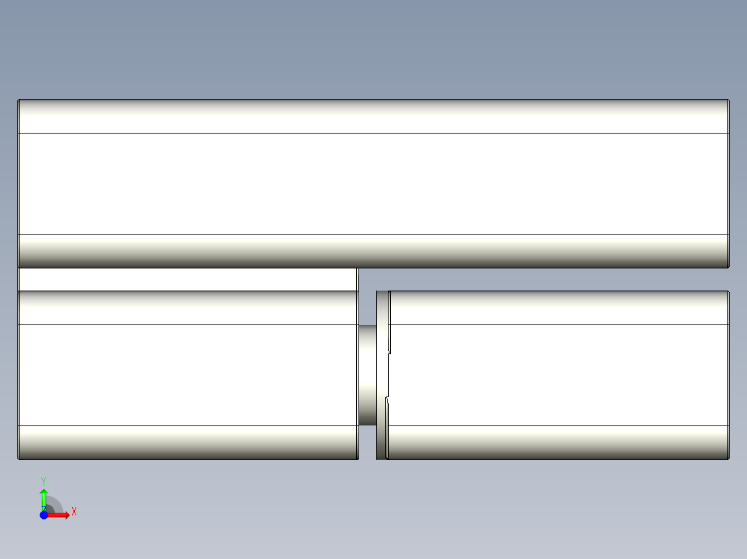 鋅合金鉸鏈(B)5570-3D多系列多零件图纸模型前视图