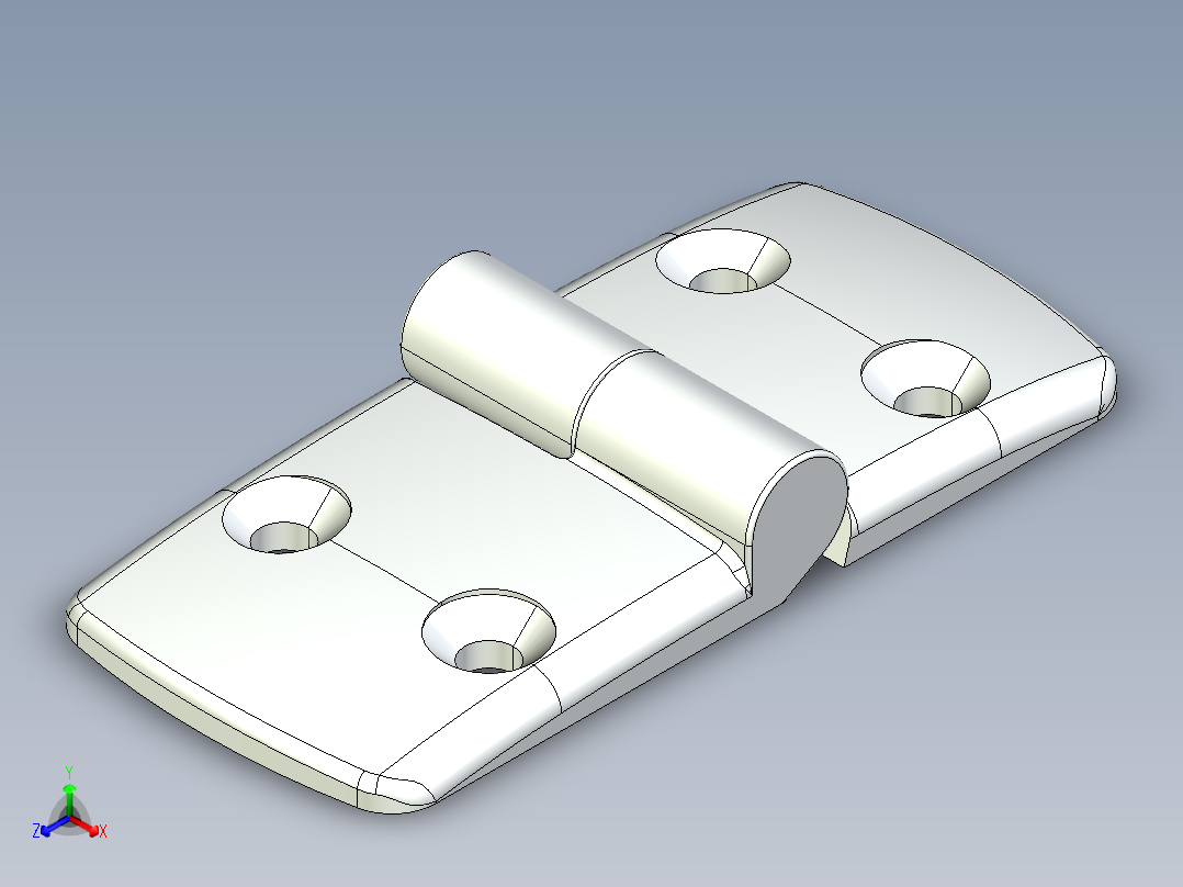 型材-KJN 50-60 DETACHABLE COMBI HINGE LEFT 095K5060L00正等轴测图