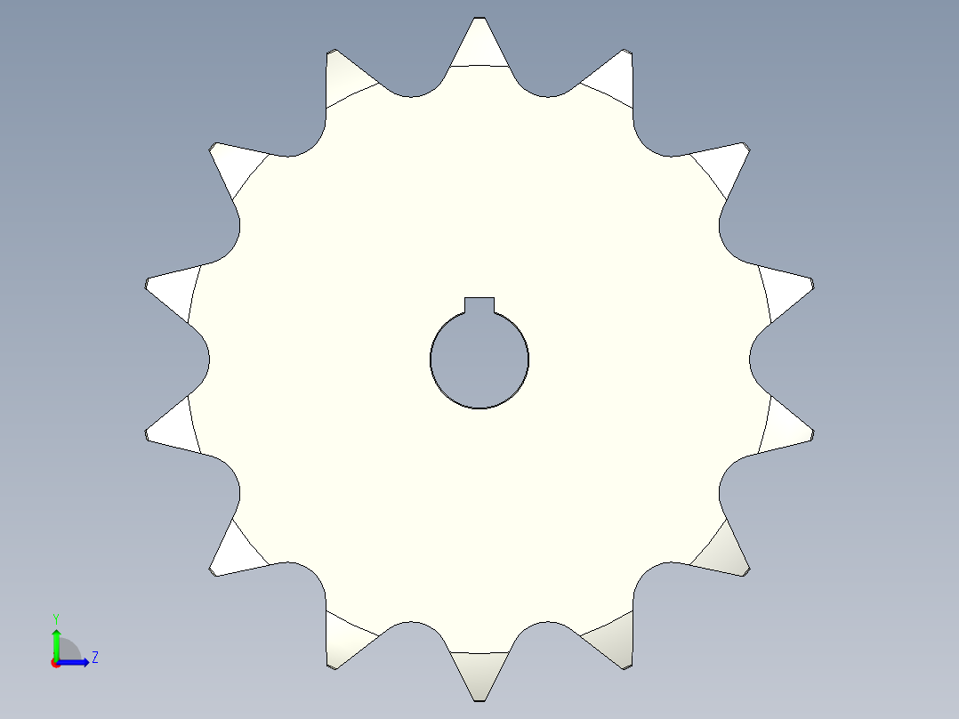 链轮-Sprocket_14-20-10-Y-__2_.stp左视图