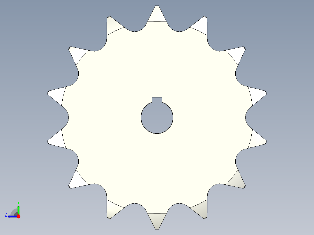 链轮-Sprocket_14-20-10-Y-__2_.stp右视图